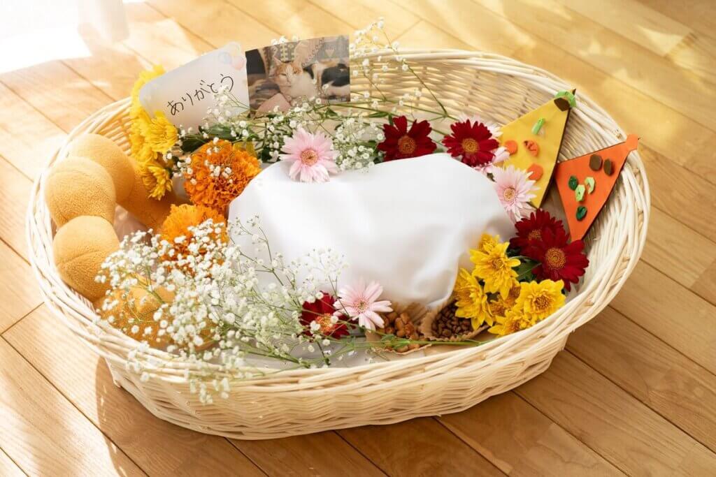 お花やお写真を添えて・・